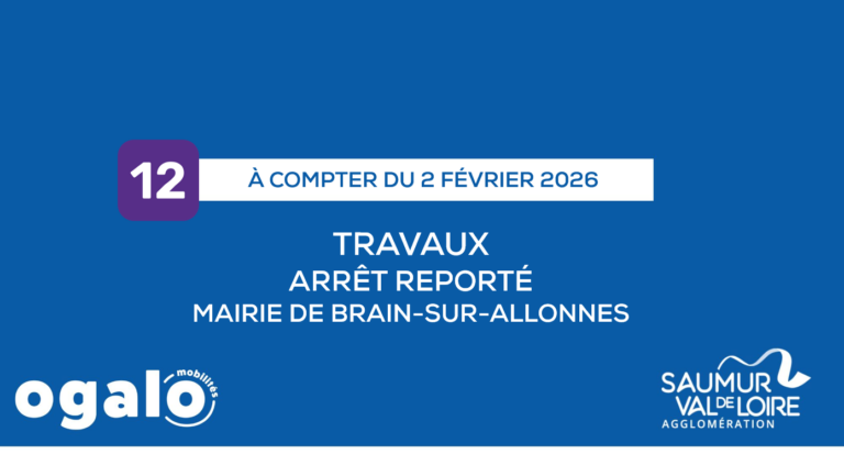 Ligne 12 : Travaux Brain-sur-Allonnes