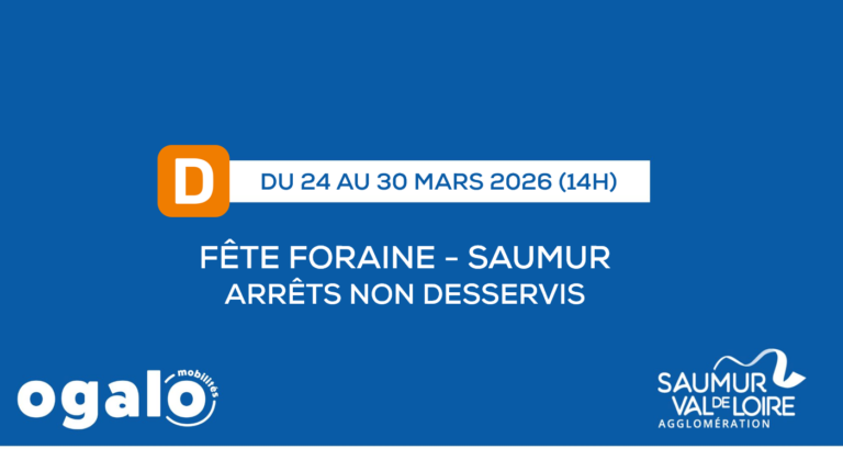 Ligne D : Fête foraine à Saumur