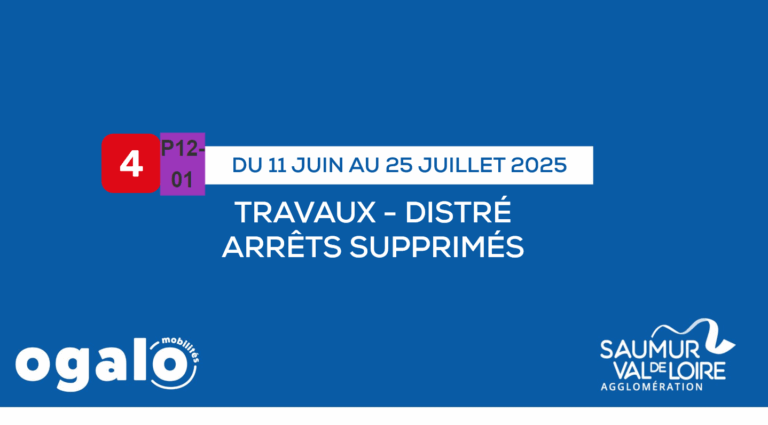 Lignes 04 et P12-01 : Travaux Distré