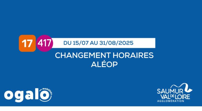 Changements horaires Aléop – Ligne 417