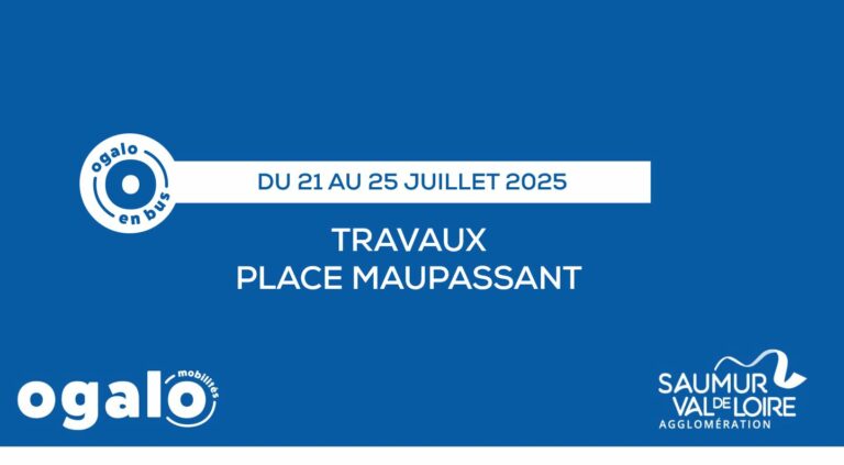 Réseau Ogalo : Travaux Place Maupassant (Saumur)