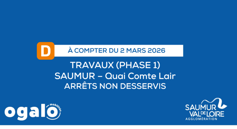 Ligne D : Travaux (Phase 1) Quai Comte Lair