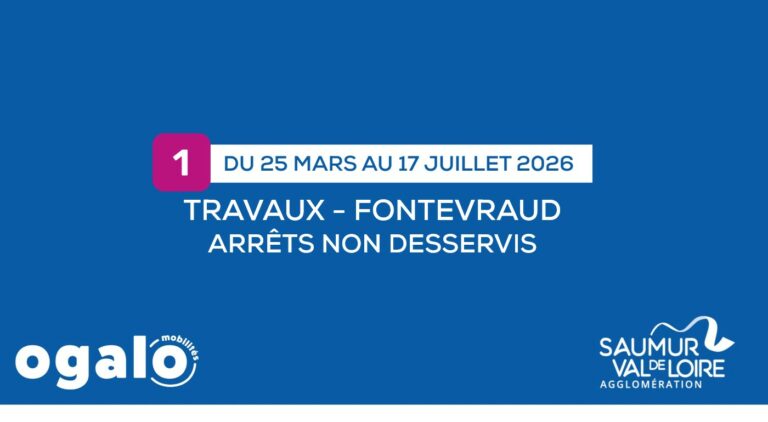 Ligne 01 : Travaux Fontevraud