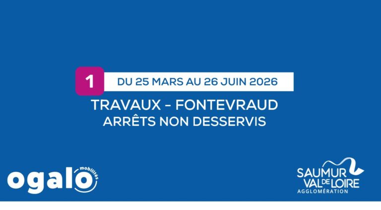 Ligne 01 : Travaux Fontevraud