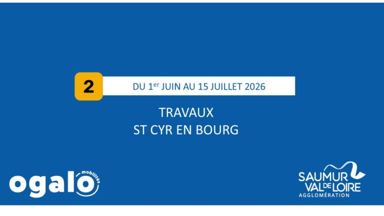 Ligne 02 : Travaux St Cyr en Bourg