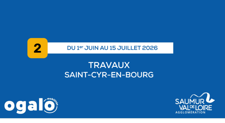 Ligne 02 : Travaux St Cyr en Bourg