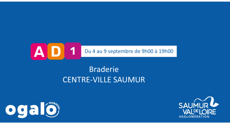 Ligne A, D et 1 : Braderie Saumur
