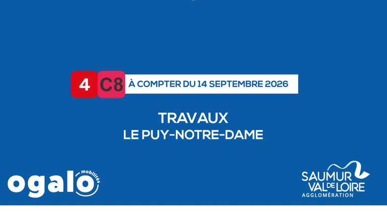 Lignes 4 & C8 : Travaux Le Puy-Notre-Dame