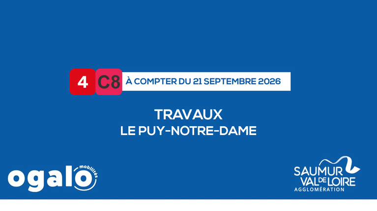 Lignes 4 & C8 : Travaux Le Puy-Notre-Dame